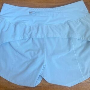 Lululemon light blue speed up shorts